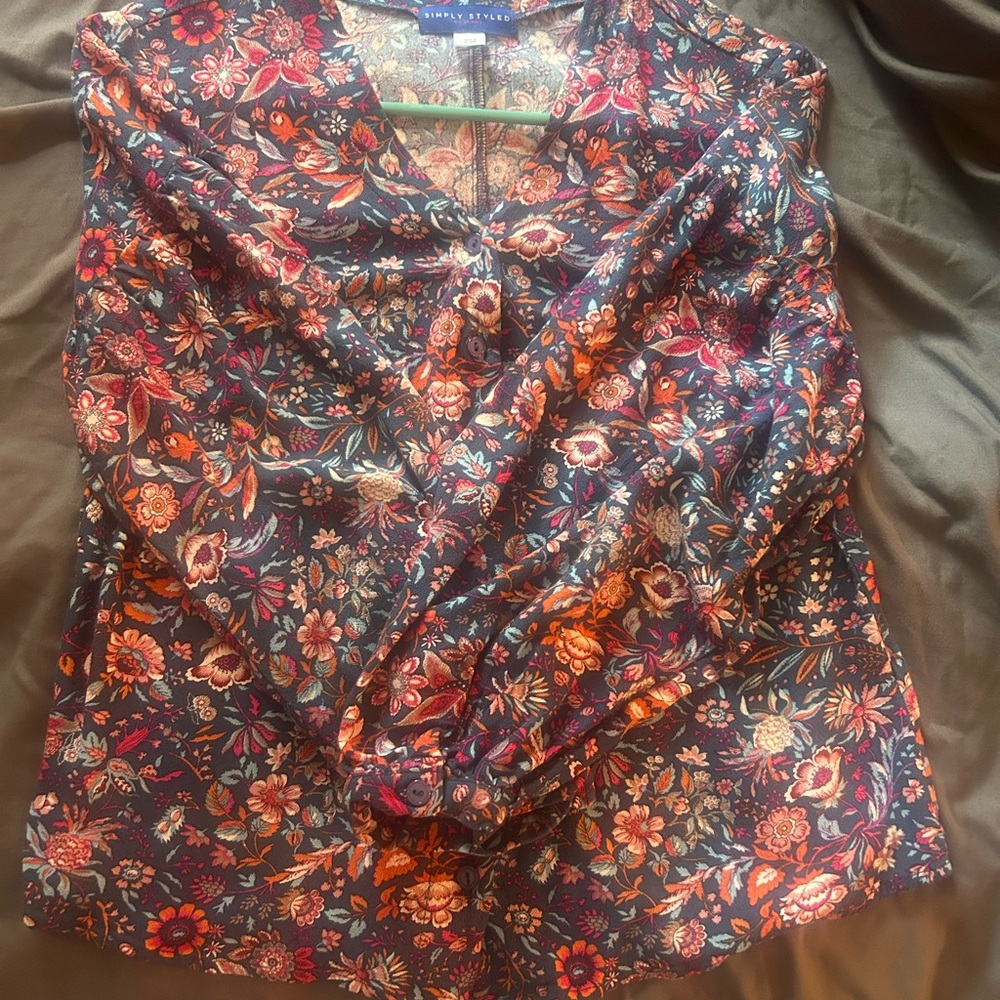 Simply styled by Sears Floral blouse